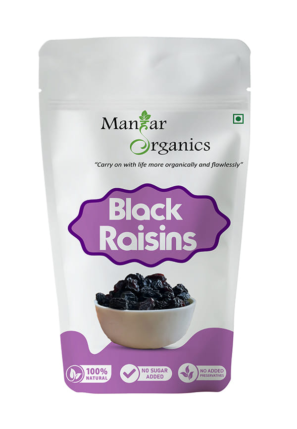 Black Raisins, Kali Kishmish | Kali Draksh | Dry Fruits | Flavourful & Delicious Snack