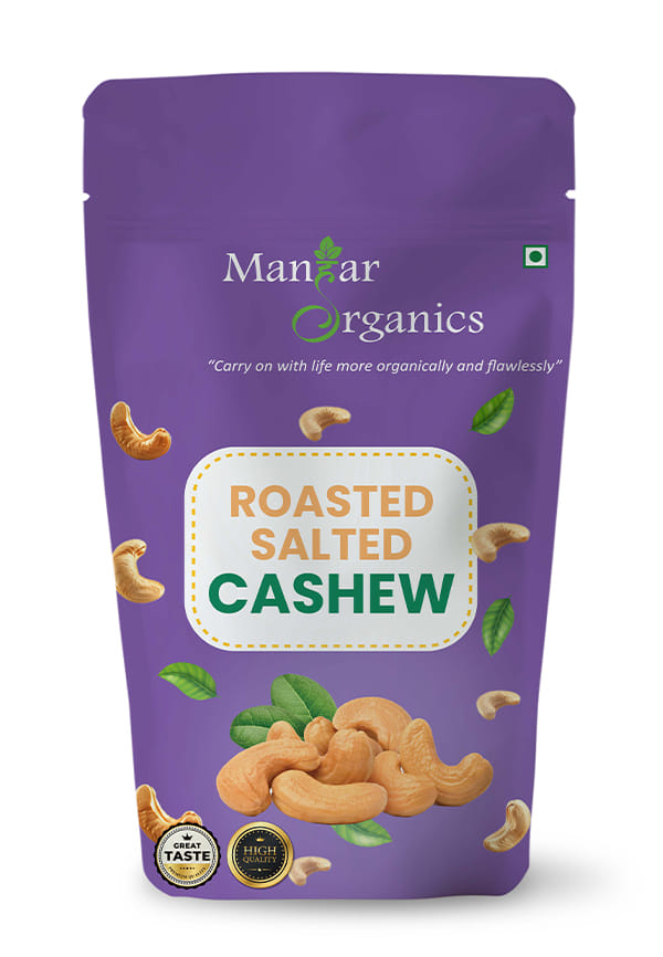 Roasted Salted Cashew Nuts Jar | Flavourful & Crunchy Snack | Premium Kaju nuts