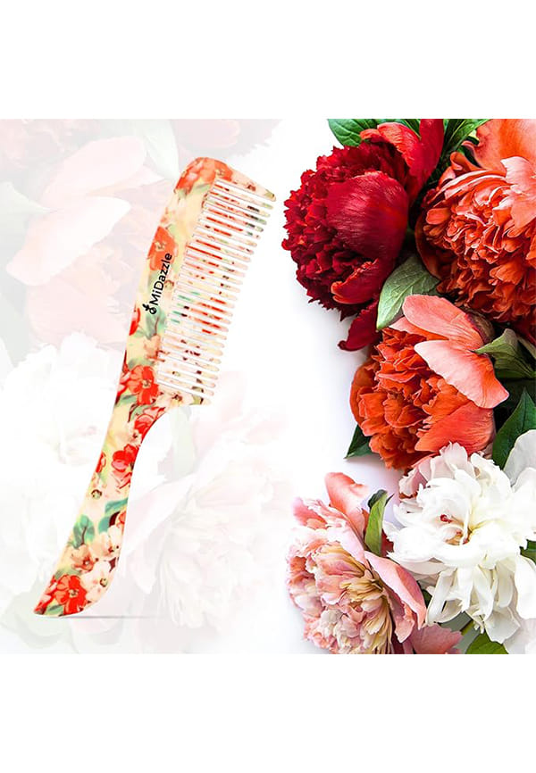 Floral Comb Handle-6C – thumbnail 2