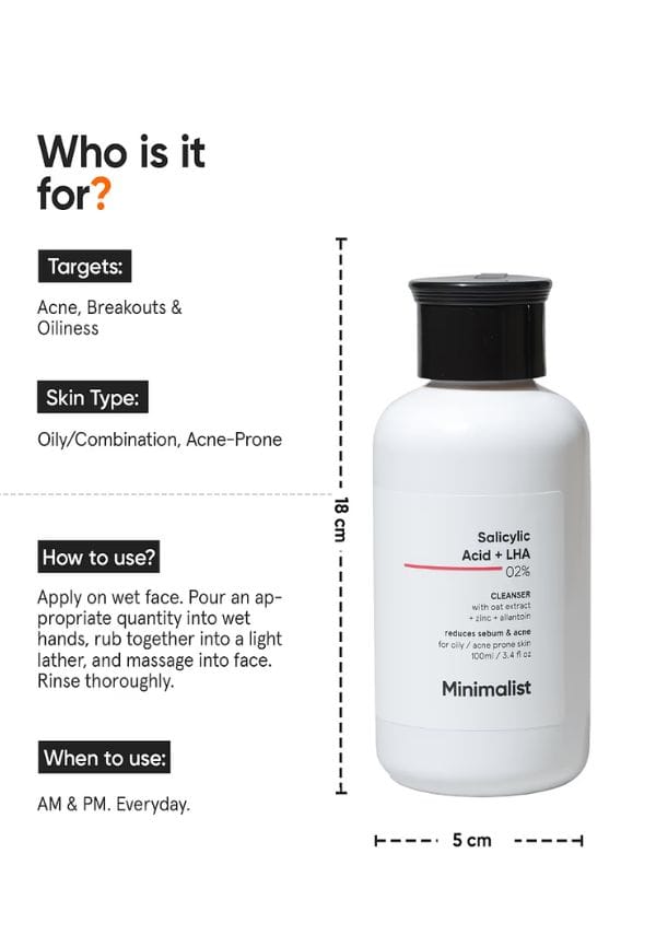2% Salicylic Acid Face Wash For Oily Skin – thumbnail 3