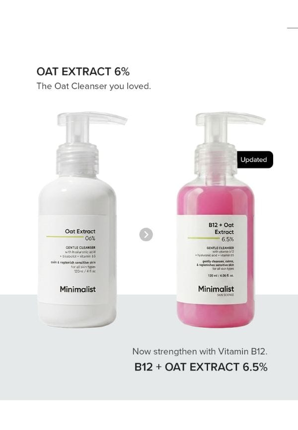 6% Oat Extract Gentle Cleanser With Hyaluronic Acid For Sensitive Skin – thumbnail 2