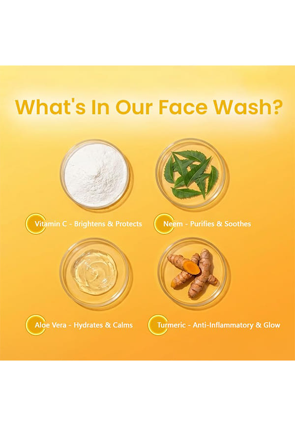 Vitamin C Face Wash, Brightening & Evening Skin Tone – thumbnail 4