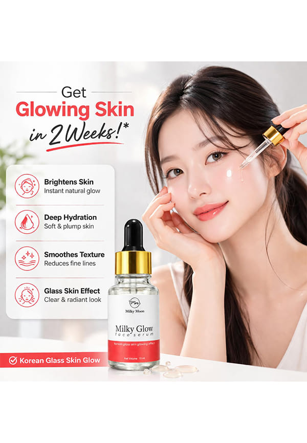 Milky Glow Face Serum, Korean Glass Skin Glowing Effect – thumbnail 2