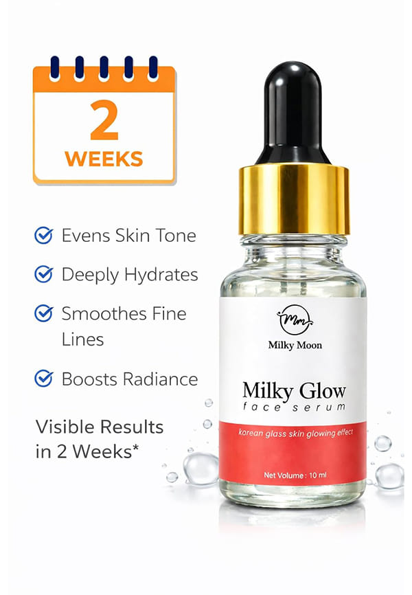 Milky Glow Face Serum, Korean Glass Skin Glowing Effect – thumbnail 3