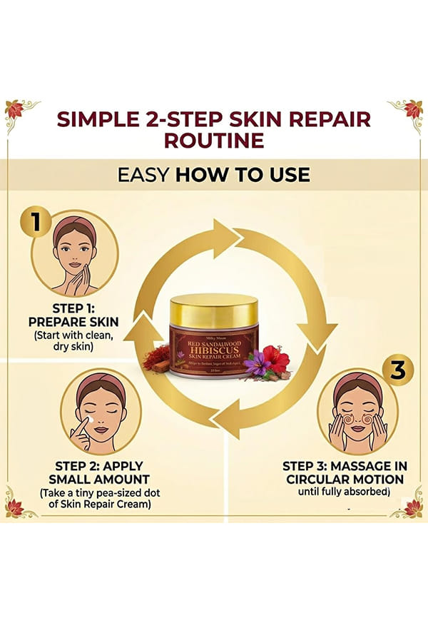 Red Sandalwood & Hibiscus Skin Repair Cream – thumbnail 3