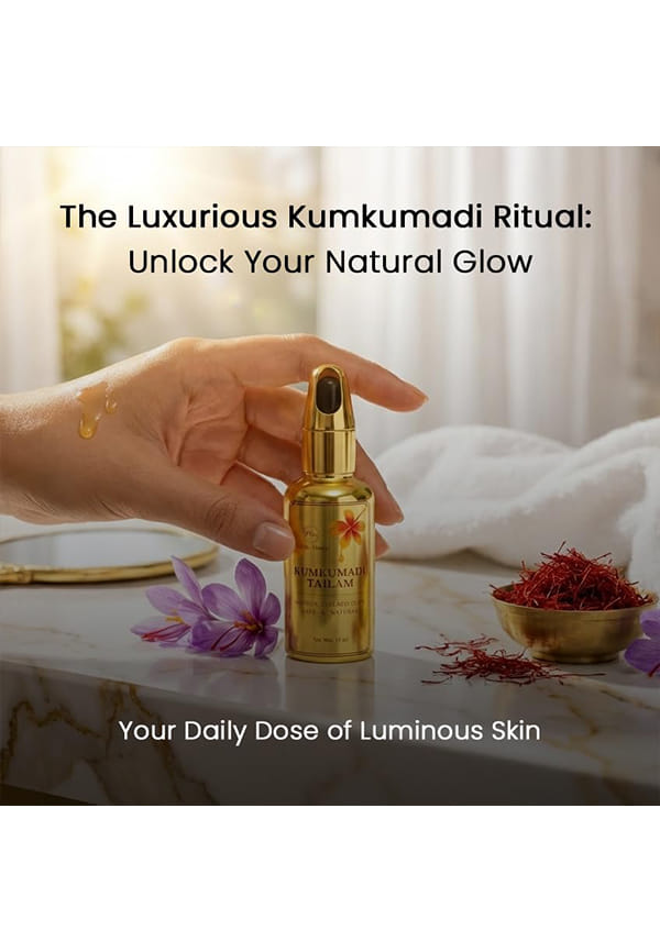 Kumkumadi Tailam For Pigmentation & Wrinkles Face Oil – thumbnail 4