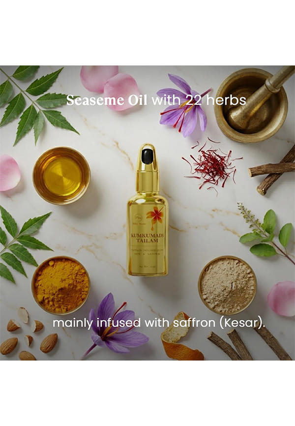 Kumkumadi Tailam For Pigmentation & Wrinkles Face Oil – thumbnail 5