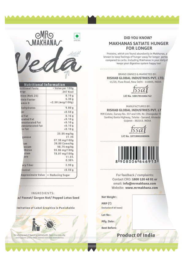 Veda Raw Makhana – thumbnail 2