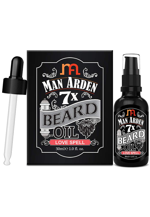 Man Arden 7X Beard Oil (Love Spell) - 7 Premium Oils Blend Supports Beard Growth & Nourishment – thumbnail 2