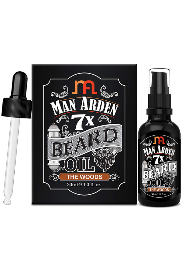 Man Arden 7X Beard Oil (The Woods) - 7 Premium Oils Blend Supports Beard Growth & Nourishment – thumbnail 2