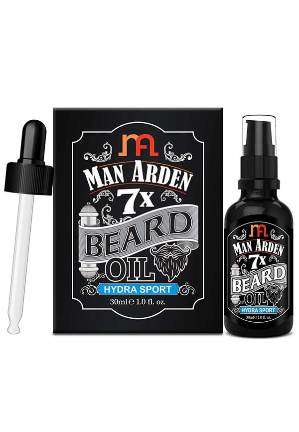 Man Arden 7X Beard Oil (Hydra Sport) - 7 Premium Oils Supports Beard Growth & Nourishment – thumbnail 2