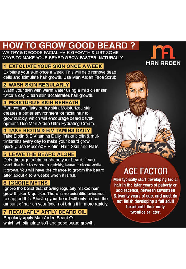 Man Arden 7X Beard Oil (Hydra Sport) - 7 Premium Oils Supports Beard Growth & Nourishment – thumbnail 4