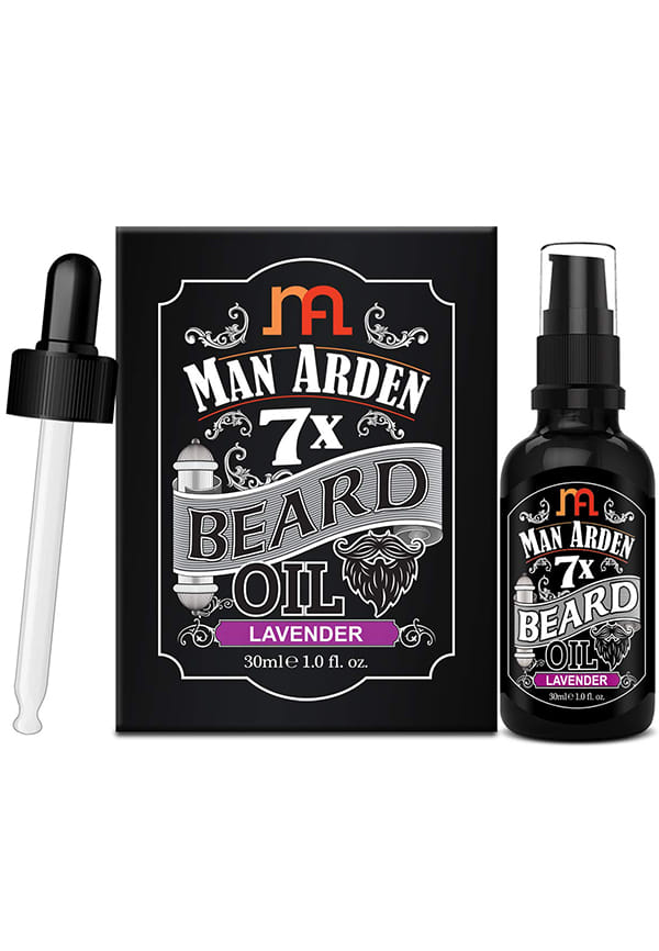 Man Arden 7X Beard Oil (Lavender) - 7 Premium Oils Supports Beard Growth & Nourishment – thumbnail 2