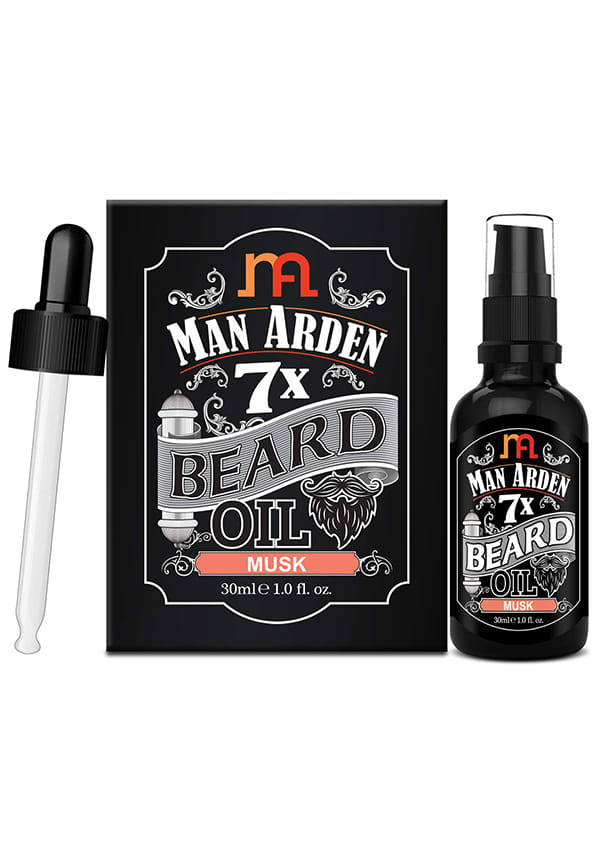 Man Arden 7X Beard Oil (Musk) - 7 Premium Oils Supports Beard Growth & Nourishment – thumbnail 2