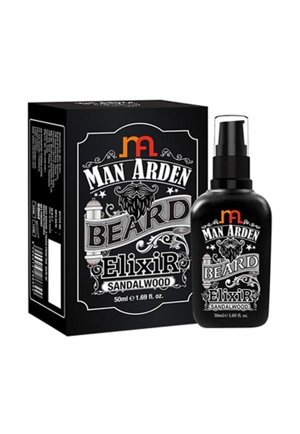 Man Arden Beard Elixir Oil (Sandalwood) - 7 Oils Blend Supports Beard Repair, Growth & Nourishment