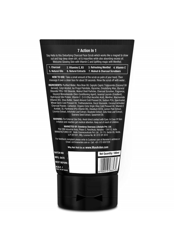 7X Activated Charcoal Face Scrub – thumbnail 2