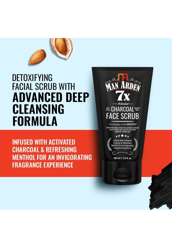 7X Activated Charcoal Face Scrub – thumbnail 3