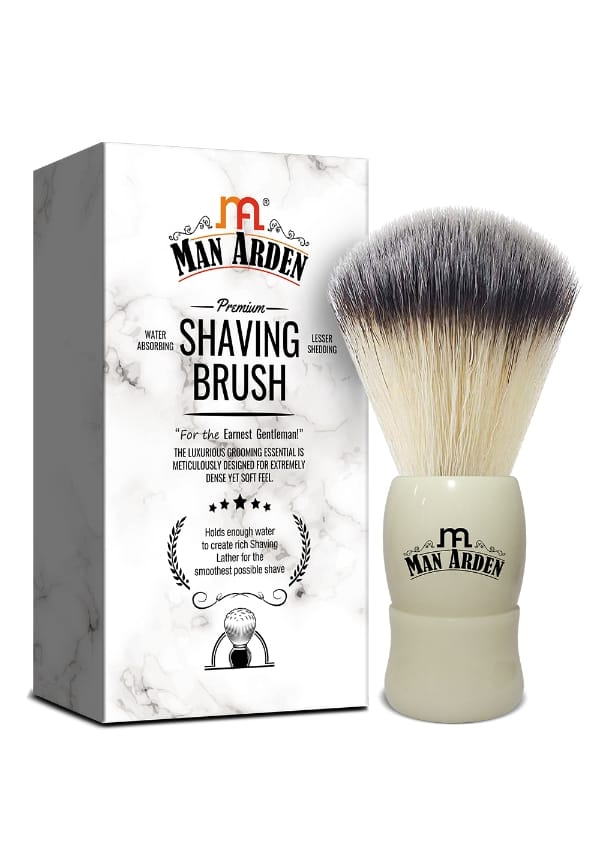 Royal White Premium Shaving Brush With Ultra Soft & Absorbent Bristles & Long Handle | Cruelty Free | For A Smooth Shave