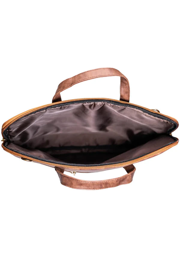 "The Royal Highness" PVC Leather Shoulder Messenger Laptop Bag – thumbnail 4