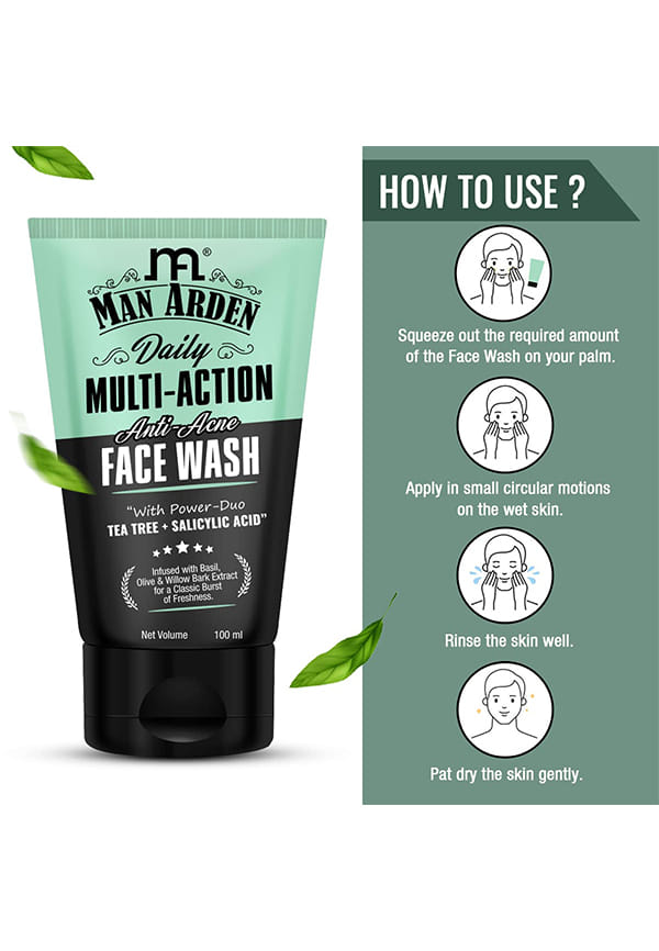 Daily Multi-Action Anti Acne Face Wash For Oily Skin | With Power Duo Tea Tree + Salicylic Acid 1% for Acne-Prone Skin – thumbnail 4