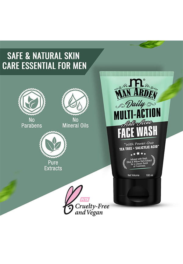 Daily Multi-Action Anti Acne Face Wash For Oily Skin | With Power Duo Tea Tree + Salicylic Acid 1% for Acne-Prone Skin – thumbnail 6
