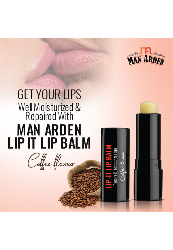 Lip-It Lip Balm for Men, Repairs & Moisturizes Lips Coffee Flavour – thumbnail 3