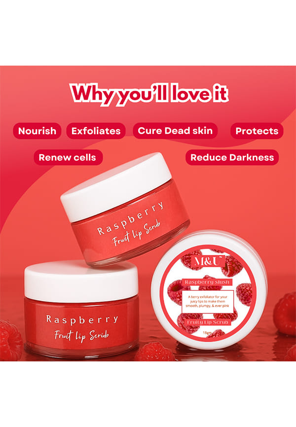 Raspberry Slush Lip Scrub For Pigmentation – thumbnail 2