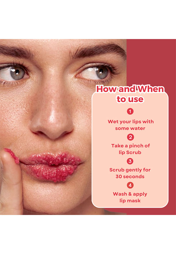 Raspberry Slush Lip Scrub For Pigmentation – thumbnail 4
