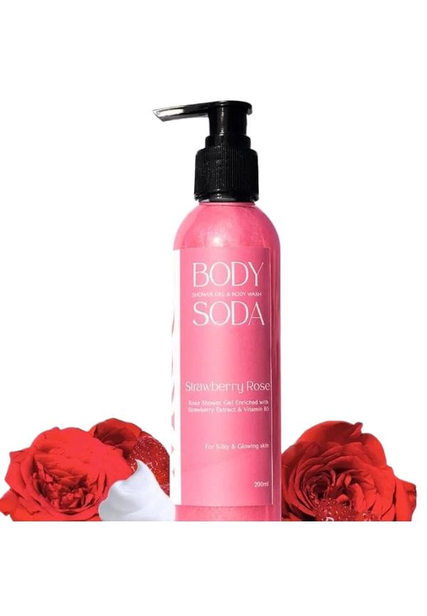 Strawberry Rose Body Wash For Glowing Skin Strawberry Rose Body Wash For Glowing Skin