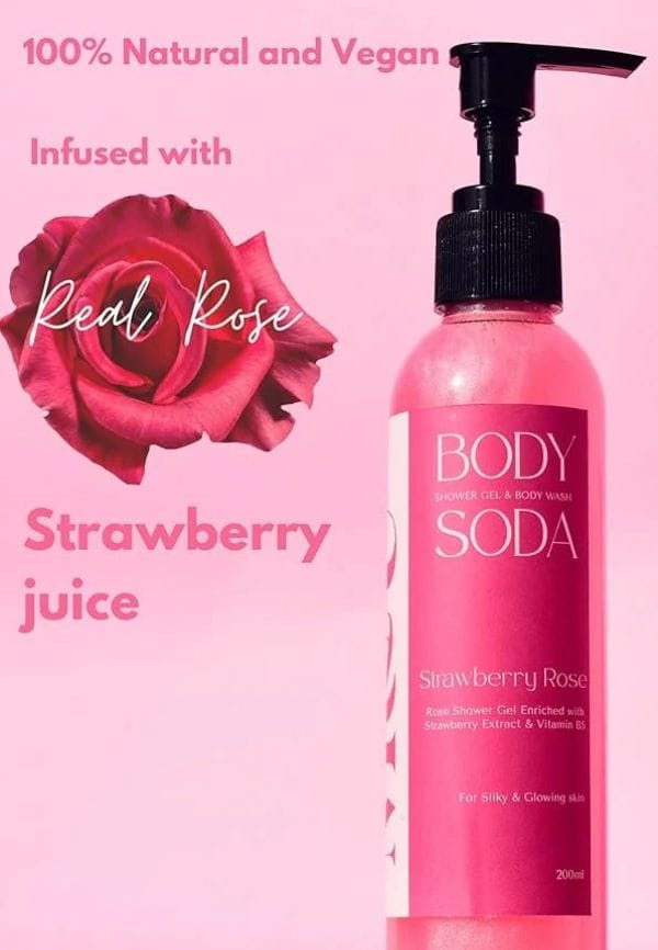Strawberry Rose Body Wash For Glowing Skin – thumbnail 2