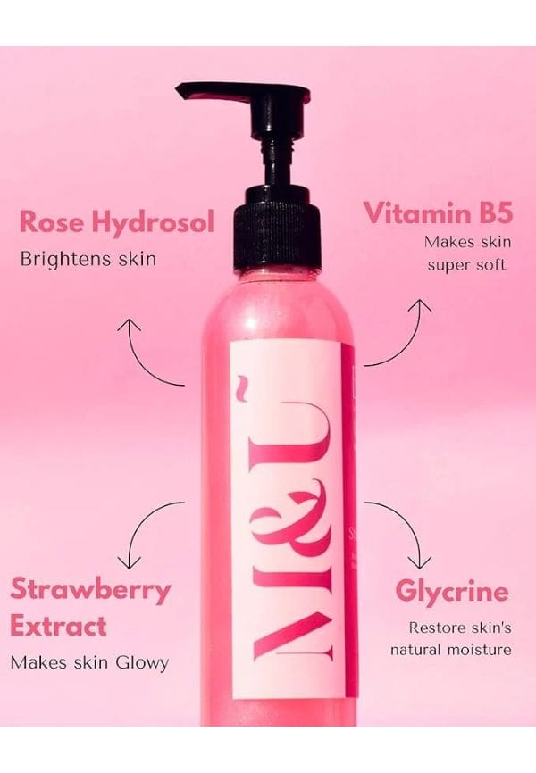 Strawberry Rose Body Wash For Glowing Skin – thumbnail 5