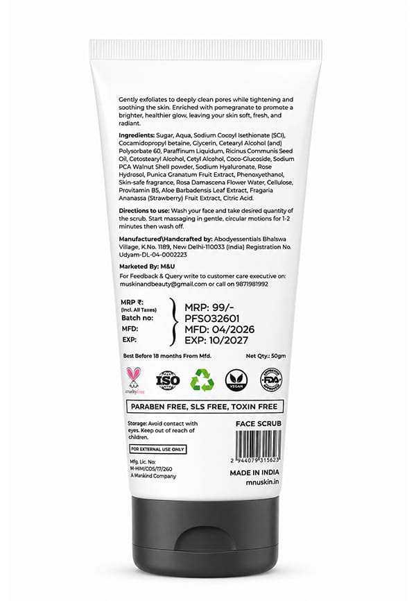 Anti Ageing Pomegranate Face Scrub – thumbnail 2