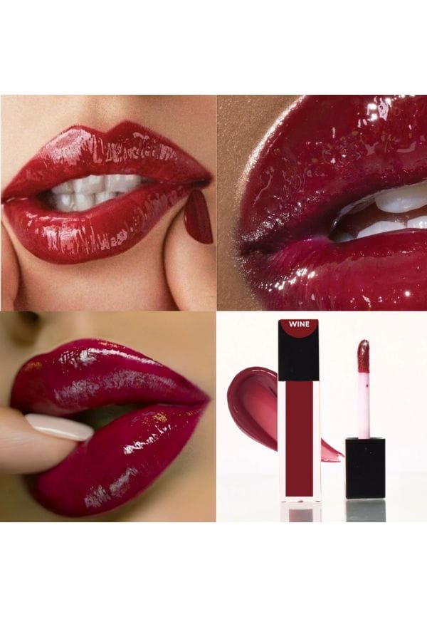 Wine Maroon Red Lip Gloss – thumbnail 3