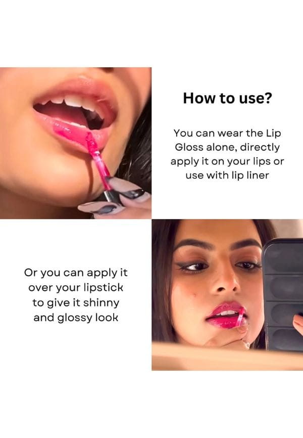 Wine Maroon Red Lip Gloss – thumbnail 4