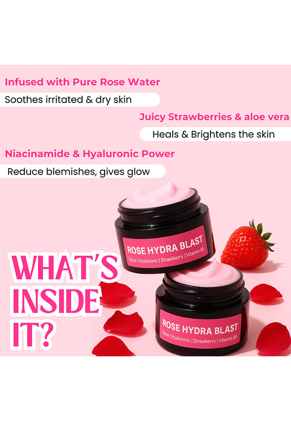 Rose Hydra Blast Moisturizer for glowing and Hydrated skin – thumbnail 3
