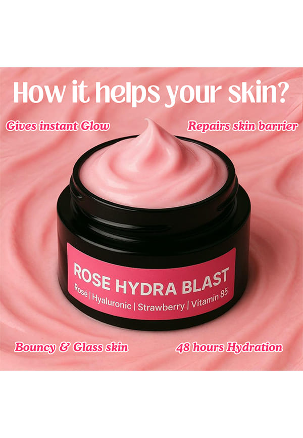 Rose Hydra Blast Moisturizer for glowing and Hydrated skin – thumbnail 4