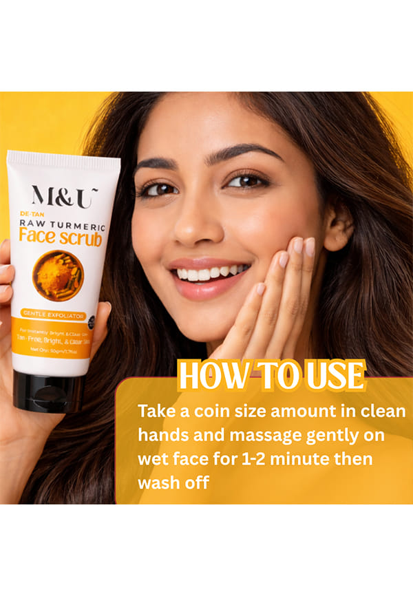 De Tan Raw Brightening Turmeric Face Scrub – thumbnail 3