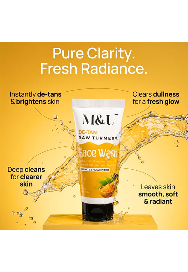 De Tan Raw Brightening Turmeric Face Wash – thumbnail 4