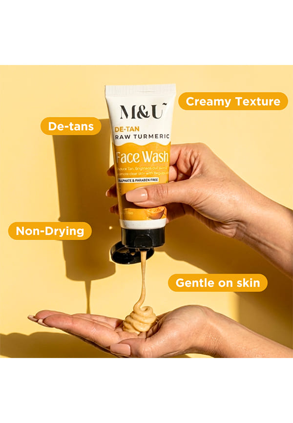 De Tan Raw Brightening Turmeric Face Wash – thumbnail 5