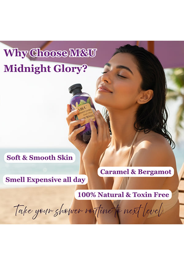 Midnight Glory Sweet & Floral Perfume Body Wash & Shower Gel – thumbnail 2