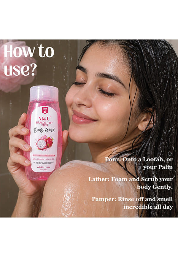 Dragon Fruit Bliss Body Wash & Shower Gel with Vitamin B5 – thumbnail 4