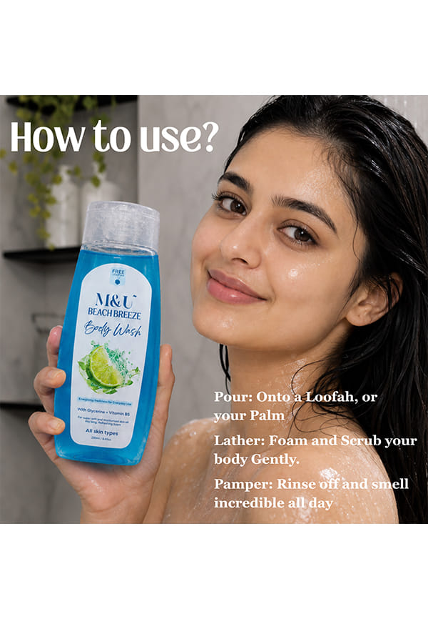 Beach Breeze Body Wash & Shower Gel with Vitamin B5 – thumbnail 3