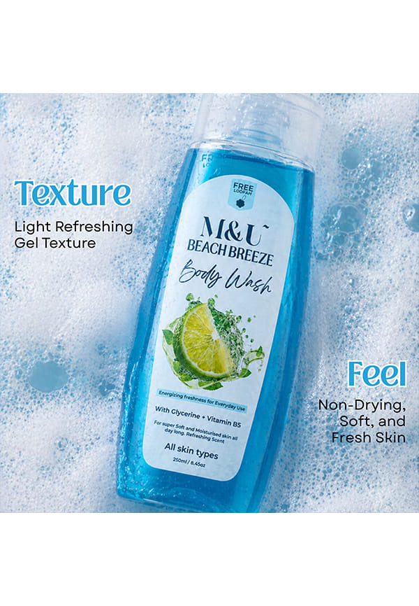 Beach Breeze Body Wash & Shower Gel with Vitamin B5 – thumbnail 4