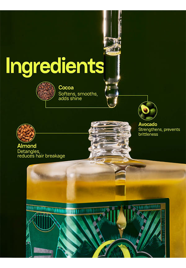 Cocoa, Hemp & Almond Hair Oil – thumbnail 4