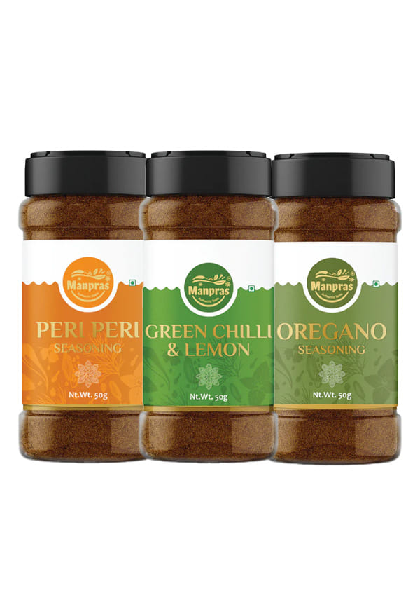Seasoning Combo Peri Peri- Oregano- Green Chilly Lemon