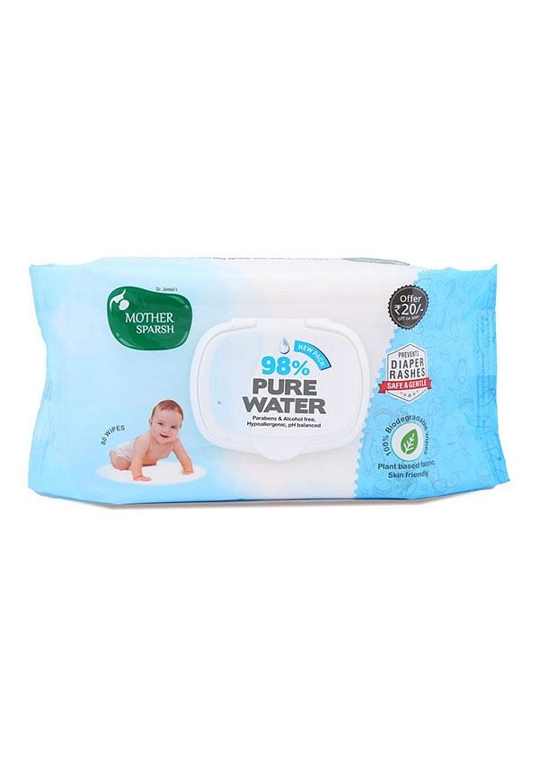 98% Water Based Mildly Scented Wipes