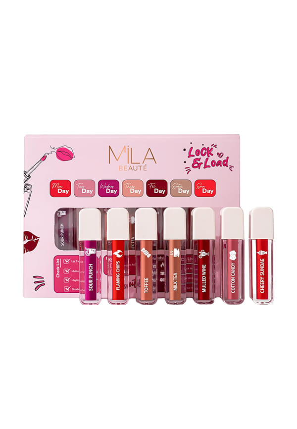 Locked-In Lips Mini Liquid Lipstick (Set Of 7)