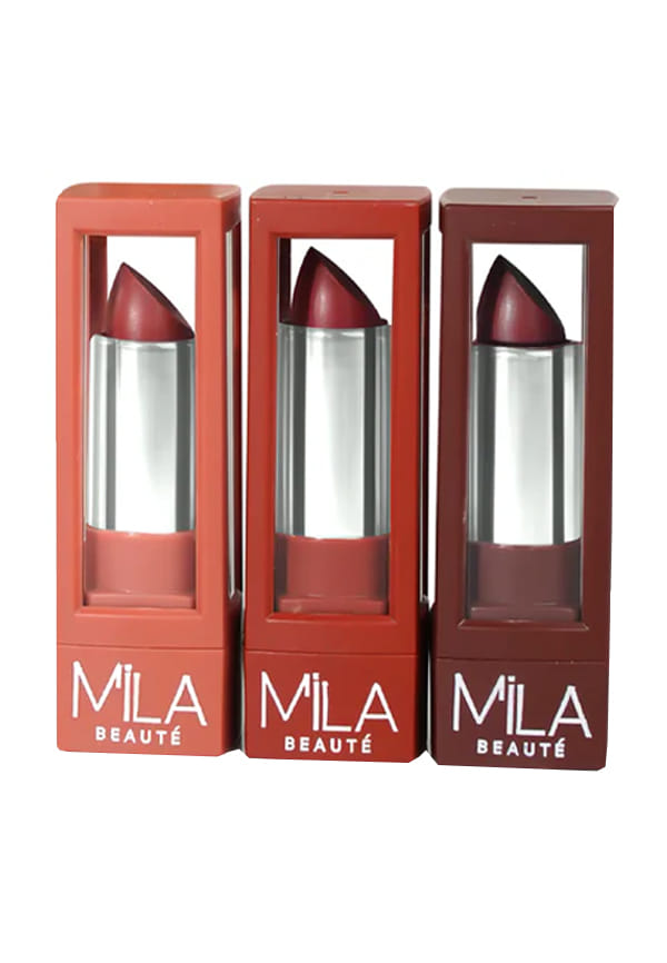 Matte Lipstick Set of Three, Pinks