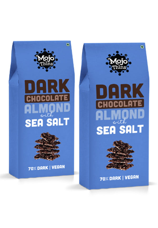 Thins - 70% Dark Chocolate Almond with Sea Salt (Vegan, Portion Controlled)