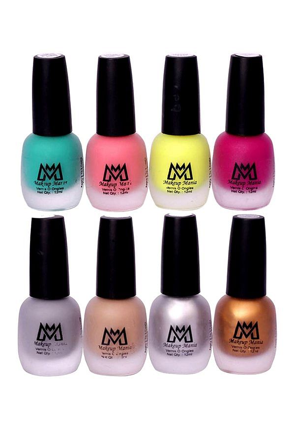 Nail Polish Set, Velvet Matte Nail Paint Combo Set of 8 Pcs, Multicolor (MM # 15-59)